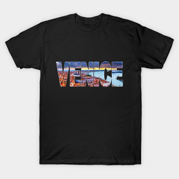 VENICE - Italy Aerial View T-Shirt by TouristMerch